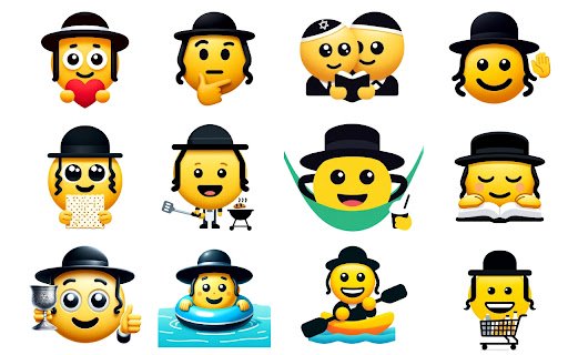 emojewish אימוגי יהודי  from Chrome web store to be run with OffiDocs Chromium online