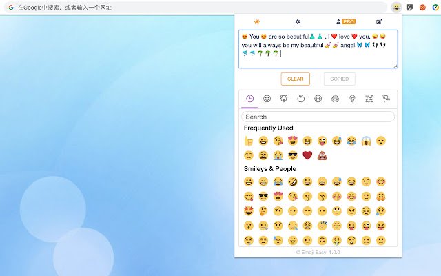 Emoji Easy ze sklepu internetowego Chrome do uruchomienia z OffiDocs Chromium online