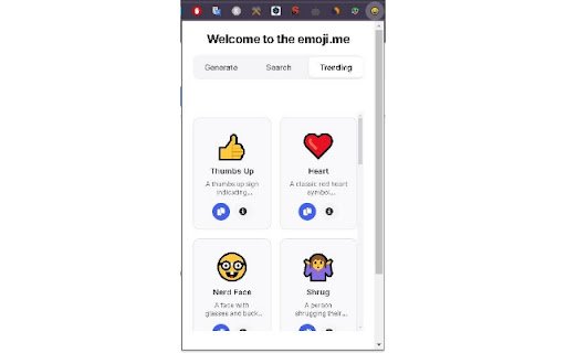 Emoji Generator  from Chrome web store to be run with OffiDocs Chromium online