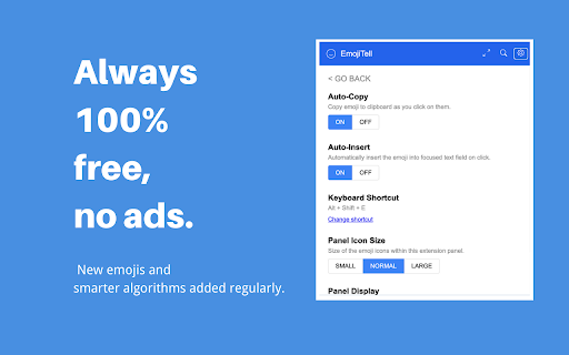 Emoji Keyboard by EmojiTell  from Chrome web store to be run with OffiDocs Chromium online