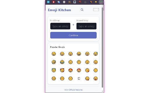 Emoji Kitchen  from Chrome web store to be run with OffiDocs Chromium online