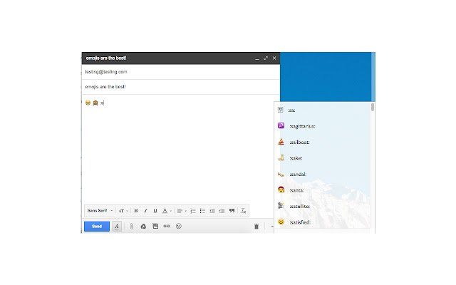 Emoji Parser  from Chrome web store to be run with OffiDocs Chromium online