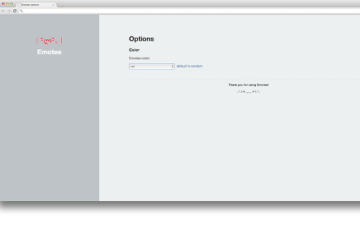 Emotee  from Chrome web store to be run with OffiDocs Chromium online