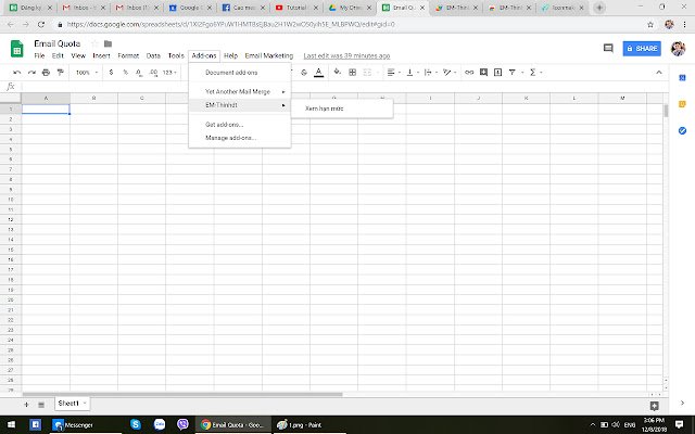 EM Thinhdt Quota!  from Chrome web store to be run with OffiDocs Chromium online