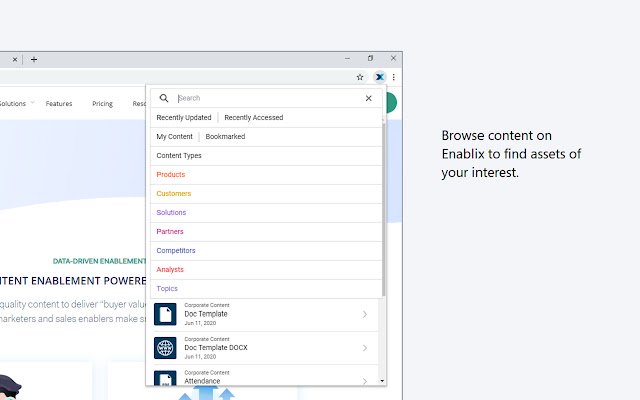 Enablix for Chrome  from Chrome web store to be run with OffiDocs Chromium online