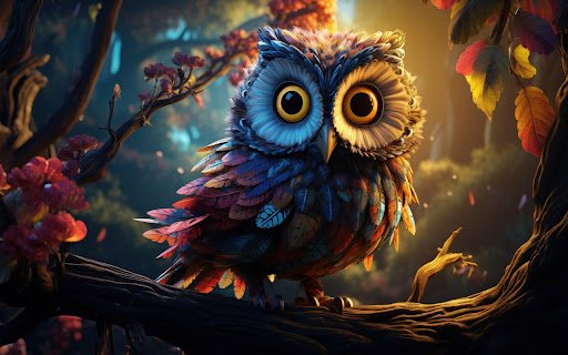 Enchanted Owl of the Mystic Forest  from Chrome web store to be run with OffiDocs Chromium online
