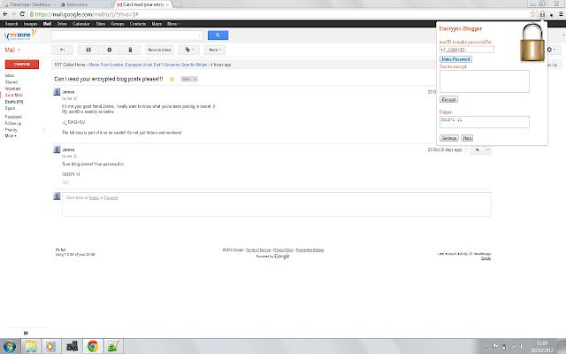 Encrypto Blog Writer  from Chrome web store to be run with OffiDocs Chromium online