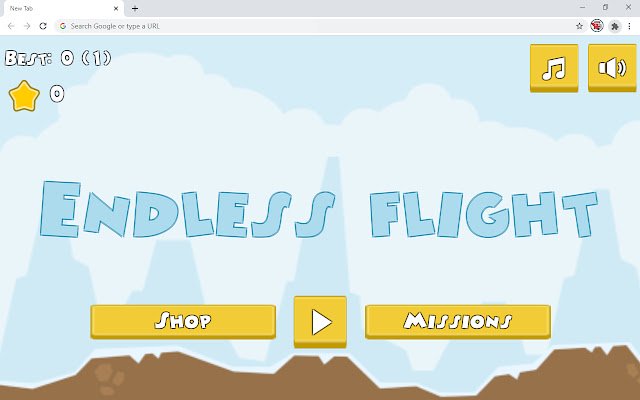 Chrome 网上商店的无尽飞行模拟器游戏将与 OffiDocs Chromium 在线运行
