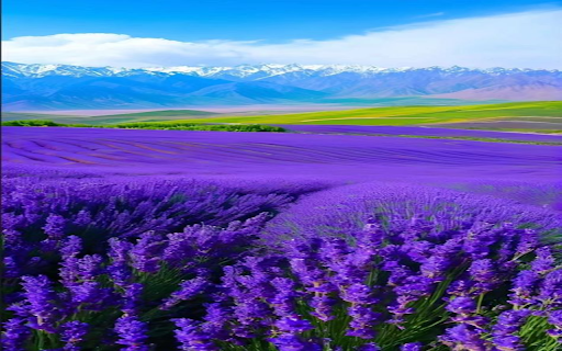Endless lavender fields wallpaper  from Chrome web store to be run with OffiDocs Chromium online