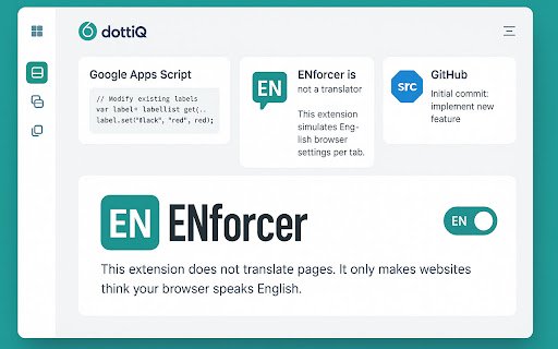 ENforcer  from Chrome web store to be run with OffiDocs Chromium online