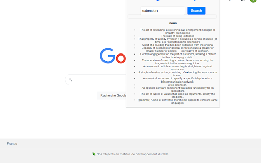 English Dictionary  from Chrome web store to be run with OffiDocs Chromium online