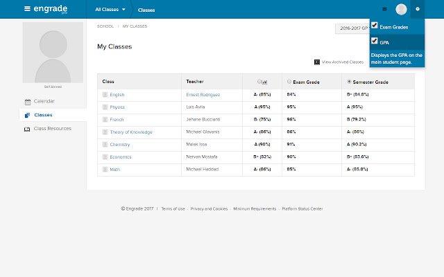 Engrade Enhancement Suite ze sklepu internetowego Chrome do uruchomienia z OffiDocs Chromium online