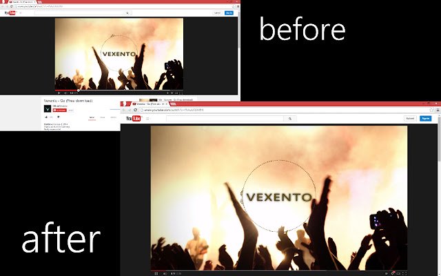 Mode cinéma amélioré pour YouTube ™ à partir de la boutique en ligne Chrome à exécuter avec OffiDocs Chromium en ligne