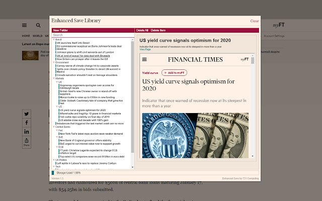 Enhanced Financial Times  from Chrome web store to be run with OffiDocs Chromium online