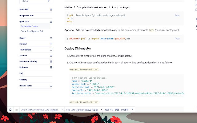 Enhanced PingCAP Docs  from Chrome web store to be run with OffiDocs Chromium online