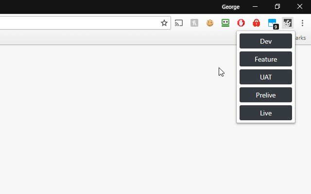 Chrome web mağazasından Enviroswitcher, OffiDocs Chromium çevrimiçi ile çalıştırılacak
