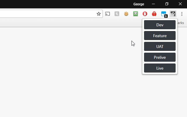 Enviroswitcher dari toko web Chrome untuk dijalankan dengan OffiDocs Chromium online