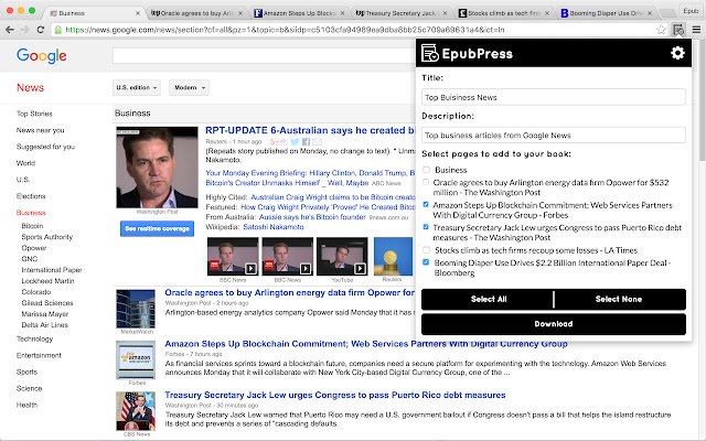 EpubPress Leia a web off-line da loja on-line do Chrome para ser executada com o OffiDocs Chromium on-line
