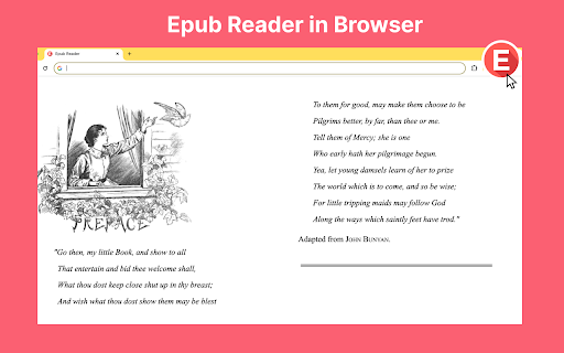 EPUBReader من متجر Chrome الإلكتروني ليتم تشغيله مع OffiDocs Chromium عبر الإنترنت