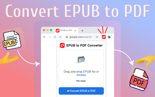 EPUB to PDF  from Chrome web store to be run with OffiDocs Chromium online