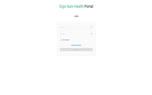 פורטל בריאות Ergo Sum מחנות האינטרנט של Chrome שיופעל עם OffiDocs Chromium באינטרנט