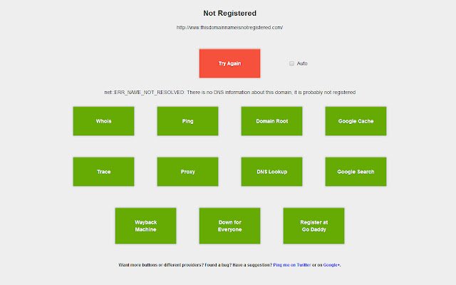 Error Page Enhanced  from Chrome web store to be run with OffiDocs Chromium online