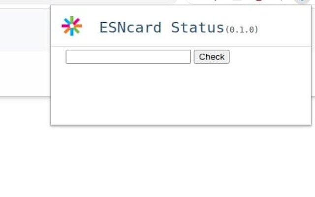ESNcard dal Chrome Web Store da eseguire con OffiDocs Chromium online