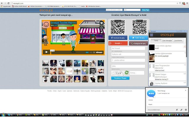 Esosyal mula sa Chrome web store na tatakbo sa OffiDocs Chromium online