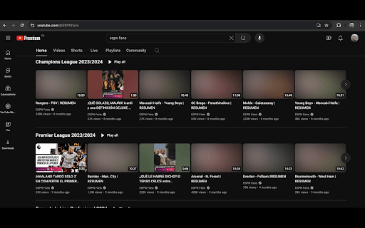 ESPN BLUR  from Chrome web store to be run with OffiDocs Chromium online