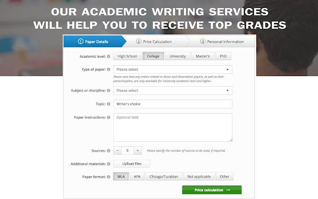 Essay Service  from Chrome web store to be run with OffiDocs Chromium online