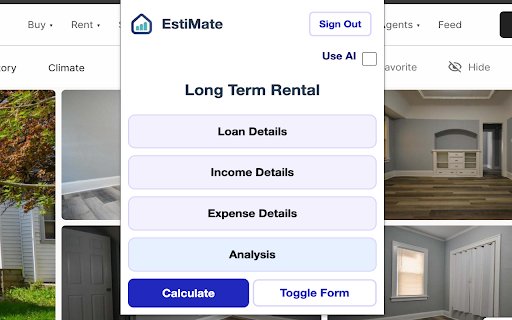 EstiMate  from Chrome web store to be run with OffiDocs Chromium online