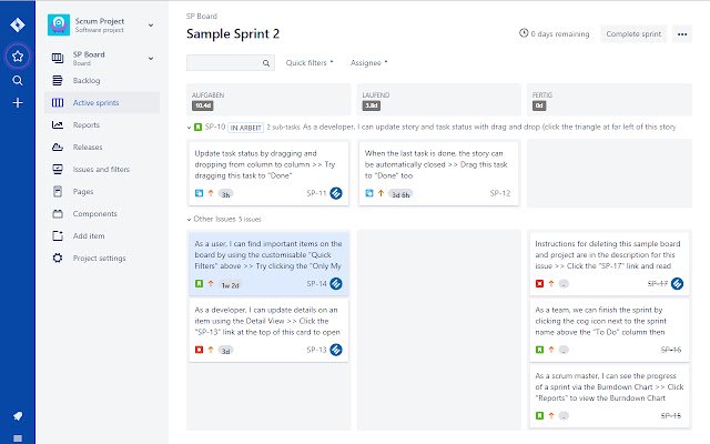 Estimations sum for Jira boards  from Chrome web store to be run with OffiDocs Chromium online