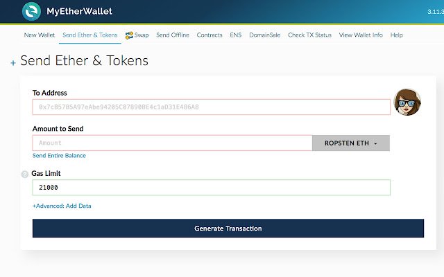 Ethereum Avatar  from Chrome web store to be run with OffiDocs Chromium online