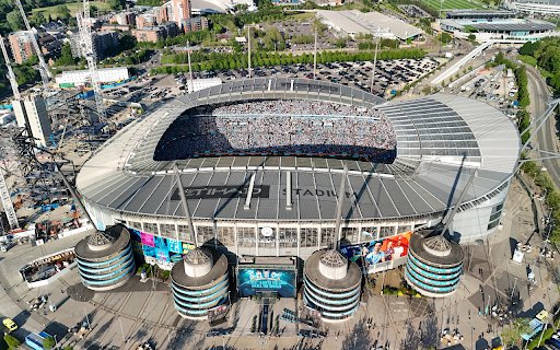 Etihad Stadium in Manchester  from Chrome web store to be run with OffiDocs Chromium online