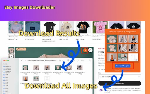Etsy Image Downloader Plus  from Chrome web store to be run with OffiDocs Chromium online