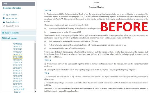 EurLex Usability  from Chrome web store to be run with OffiDocs Chromium online