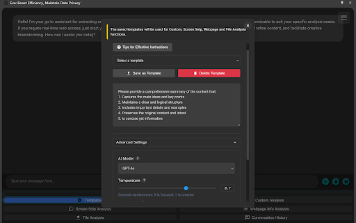 Eve AI: Report Generator for Gemini, Claude, Perplexity and ChatGPT  from Chrome web store to be run with OffiDocs Chromium online