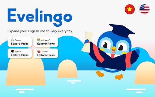 Evelingo! Expand your vocabulary everyday  from Chrome web store to be run with OffiDocs Chromium online