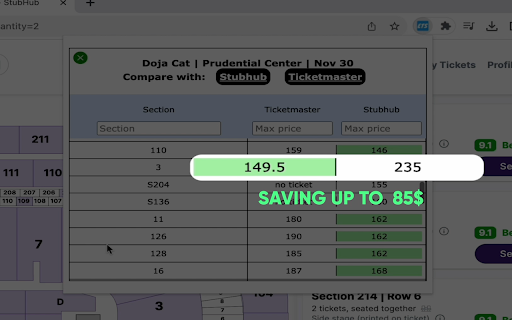 EventikSaver: Event Ticket Price Comparison  from Chrome web store to be run with OffiDocs Chromium online