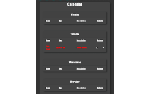 Event Planner  from Chrome web store to be run with OffiDocs Chromium online