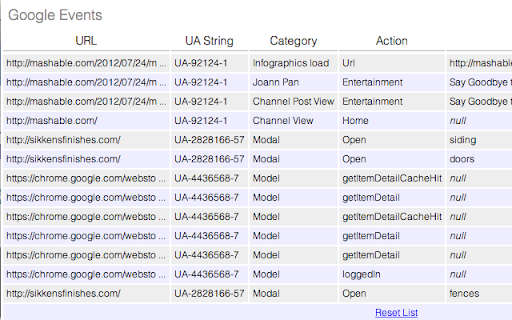 Event Tracking Tracker  from Chrome web store to be run with OffiDocs Chromium online