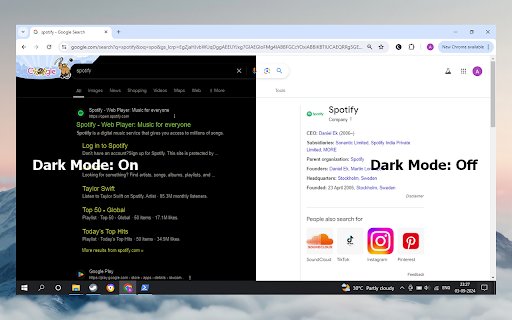 Everdark : One Click Dark Mode  from Chrome web store to be run with OffiDocs Chromium online