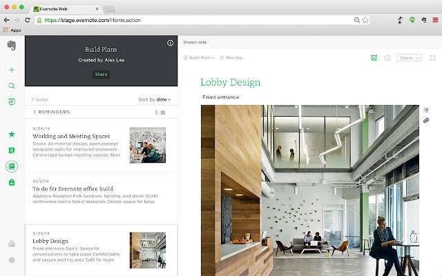 Evernote Web من متجر Chrome الإلكتروني ليتم تشغيله باستخدام OffiDocs Chromium عبر الإنترنت