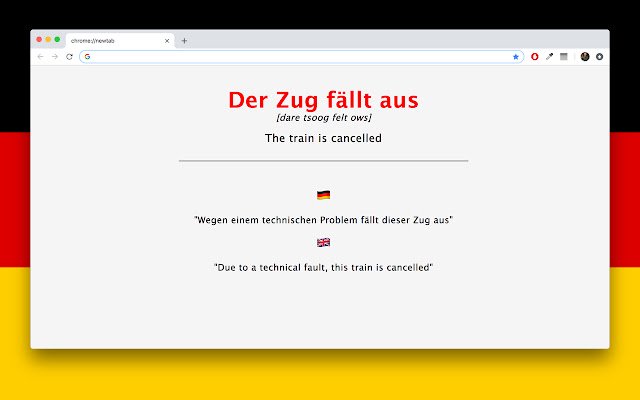 Everyday German phrases  from Chrome web store to be run with OffiDocs Chromium online