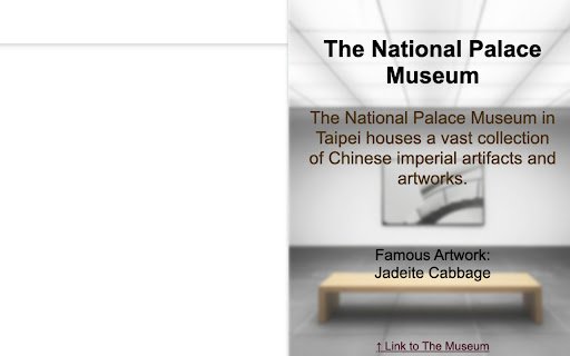 Everyday Museum  from Chrome web store to be run with OffiDocs Chromium online