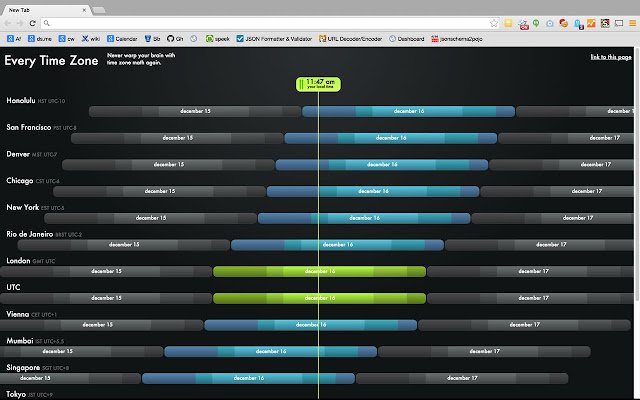 Every Time Zone New Tab  from Chrome web store to be run with OffiDocs Chromium online