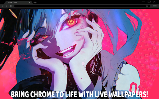 Evil Miku Smile Live Wallpaper  from Chrome web store to be run with OffiDocs Chromium online