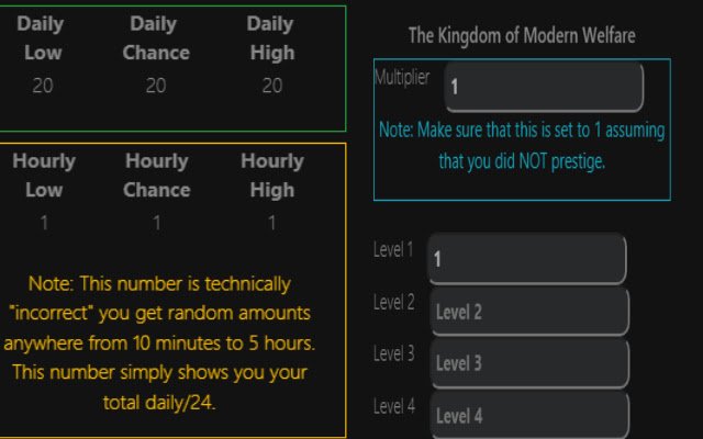 Evolution Calculator  from Chrome web store to be run with OffiDocs Chromium online