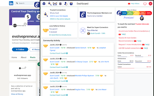 Evolvepreneur  from Chrome web store to be run with OffiDocs Chromium online