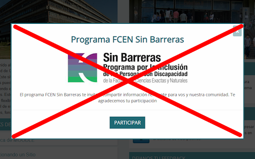 Exactas Anti popup  from Chrome web store to be run with OffiDocs Chromium online